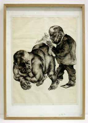 Lena Svedberg, Lyndon Johnson och Svenska Dagbladets chefredaktör Allan Hernelius, 1968