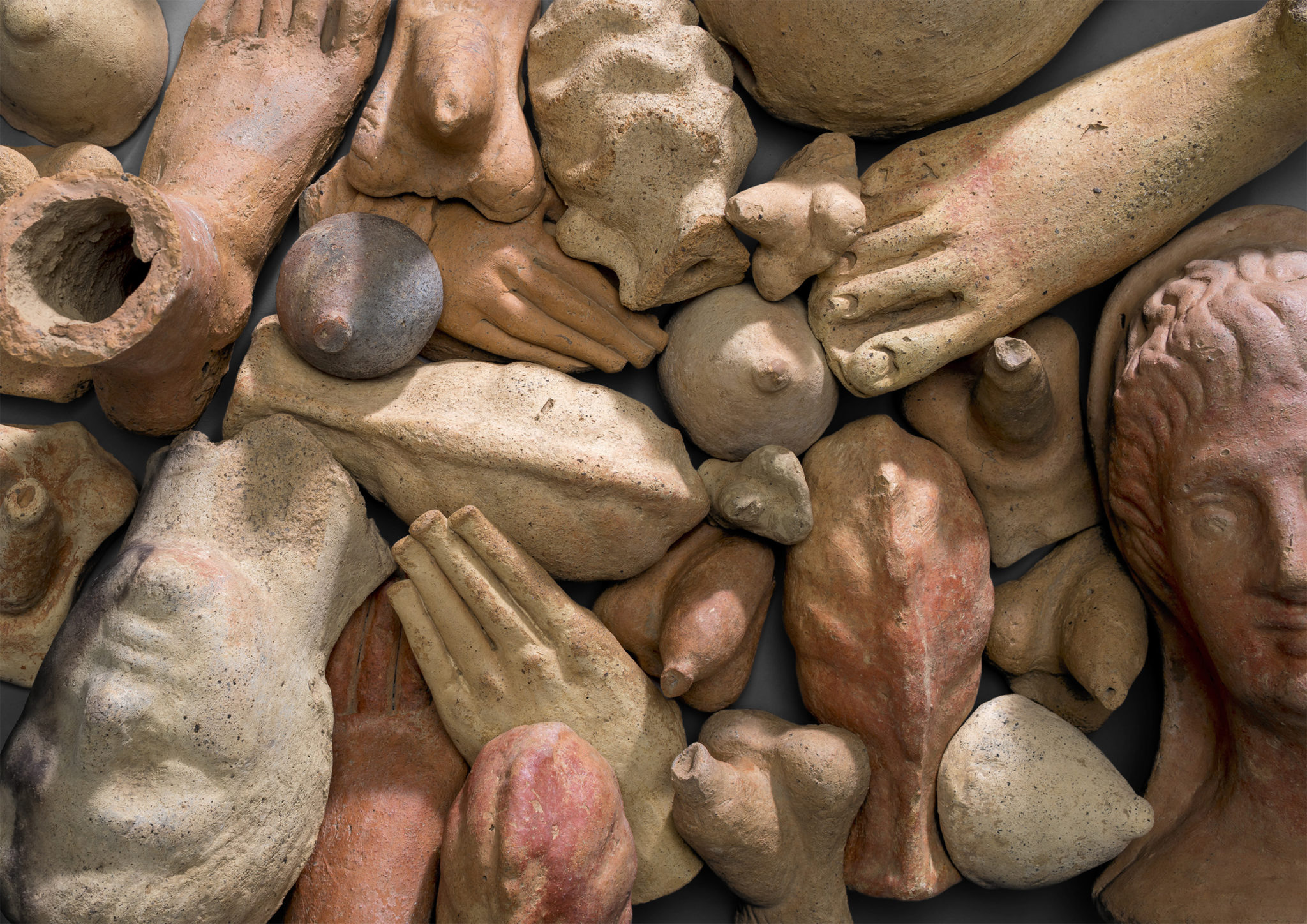 Etruscan votive offerings, ca 200 BCE Magasin III