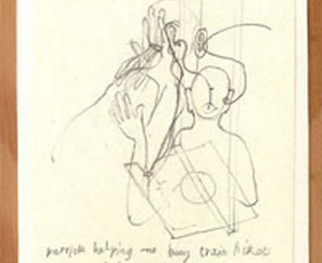 Danica Phelps, Patrick helping me buy train tickets, 2000