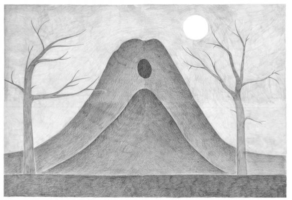 Alexandra Zuckerman, Two Mountains with Cave, 2012